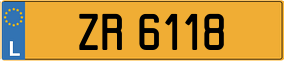 Truck License Plate